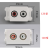 XSSITO128型双莲花音频插座模块免焊接梅花头RCA直插面板地插盒配件芯子 120型 音频免焊接