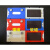 磁性标签牌 货架标识牌仓库物料卡库房标签塑料牌磁铁卡槽货位卡 8.8x12.5五轮强磁