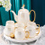 名人字画轻奢陶瓷茶具套装家用水杯茶杯待客杯子欧式茶壶结婚陪嫁水具 荷塘月色款( 礼盒)