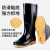 重庆高筒雨鞋防水男士牛筋底防滑耐磨劳保三防雨靴水鞋胶鞋套 三防雨靴 44