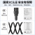 广昌兴（G.C.X）国标3C认证10a电源线三芯插头带线 1平方无氧铜 C13单头裸尾自接线 1.5米 3孔PDU 