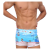 佑浩游泳专业健身泳裤平角游泳裤泳池男孩可爱舒适速干夏天蓝色防尴尬 蓝色+海绵垫 XL