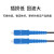 数康（Shukang）单模1芯室外3钢丝皮线光缆SC-SC接头125米黑色KF-WSC-S125