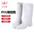 双安 PM95厨房卫生靴 耐油 防滑水鞋雨鞋 模压靴 黑色白色食品靴 白色 36码