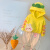 母婴蓓女童秋装套装幼儿衣服1-3岁女宝宝儿童连帽卫衣两件套秋季服装萌 黄色 80cm 个性可爱