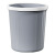 垃圾桶客厅厨房浴室大容量无盖大口径加厚压圈垃圾篓 珍珠白小号【8L】