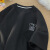 华夫格冰丝短袖t恤男夏季韩版潮牌衣服刺绣宽松半袖美式重磅体恤 黑色 XL
