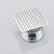 ASNAGHI304不锈钢大面板亮面焊接方形增压洗澡淋浴花洒家用浴室顶喷 100*100*2