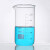 高硼硅刻度玻璃高型烧杯实验器材 蜀牛高型玻璃烧杯1000ml(2个)
