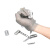 不锈钢钢丝手套防切割电锯屠宰裁剪验厂金属安全工业防割5级手套 五指EVA腕带(单只) S