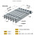 稳东热镀锌钢格板排水沟盖板楼梯踏步板不锈钢镀锌雨水篦子钢格栅井盖 1000宽*1500长 303