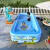 贝木惠儿童充气三环泳池自动充气游泳池玩具球婴儿洗澡桶水池家用室内 普通款1.2米两层印花