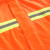 易工鼎 长款雨衣 物业保安巡逻防汛防水反光雨披 橙色双杠 S码