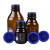 兰诗（LAUTEE）SY4058  蓝盖试剂瓶 丝口玻璃瓶取样瓶 螺纹口带刻度茶色250ml