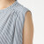 无印良品 MUJI 女式 新疆棉强捻 无袖连衣裙 BCL12A0S 深灰色X条纹 L