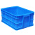 物流大号胶框带盖塑料周转箱筐子长方形加厚储物收纳胶箱养龟鱼缸 575-190箱64*42*20cm 蓝色