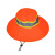 品之德环卫工帽子大帽檐反光遮阳防晒帽物业保洁员园林道路夏季工作帽