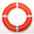 实心塑料救生圈国标防汛专业船用CCS认证标准型大浮力成人2.5kg 8MM30米橘色绳手环钩