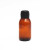 避光密封玻璃瓶口服液药水瓶小药瓶耐酸碱瓶子茶色香精瓶 30毫升黑色色防伪盖