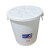 珠塑 ZHUSH 大号加厚塑料水桶带盖圆桶工厂储水桶垃圾塑胶桶大白桶/盖65L
