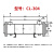 驭舵直销液压油散热器 循环水冷却器CL-307/308/411/415 列管式换 CL-304内胆12根紫铜管