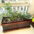 华诺圣成防腐木花箱 碳化实木箱 长方形种植箱 种菜箱花槽 实木花箱 长120宽50高40厘米