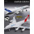 全光辰（quanguangchen）儿童合金飞机玩具模型客机仿真航空客机空客a380航空轰炸机耐摔摆 合金f-117隐形侦察机