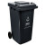 鲁识 LS-ls22 户外垃圾桶新国标带盖大号物业环卫分类垃圾箱 240L灰色-其他垃圾(挂车款)