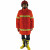 东安（DA）宏兴DA-021消防员抢险救援指挥服单式薄款防水阻燃透气耐磨短式大衣定做上衣橘红色M码