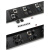 D型模块HDMI音频视频母座固定86面板网络VGA对接免焊USB扩展插座 六类CAT6对接座/黑色