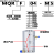MQRF多路高速旋转接头360度气动滑环MQR2/MQR4/MQR8/MQR12/16-M5 MQR2-M5(2路)