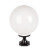 龙代（longdai）LED防水灯户外柱头灯围墙圆球灯球形罩 35cm亚克力材质+黑色四方底座