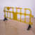 安达通 胶马护栏 加长塑料移动隔离网道路交通护栏隔离栏 2米*1米黄色