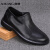奥康（Aokang）男士休闲皮鞋软底软面春季透气单层牛皮切尔西靴青年商务男鞋 黑色 38