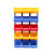 鲁峰 Lufeng 塑料组合式零件盒物料盒分类收纳盒斜口货架2号蓝色 250X150X120mm(36个╱组) 