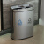 定制室内不锈钢分类垃圾桶公共场合大号电梯口带烟灰缸立式果皮箱 方形分类