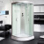 定制整体淋浴房一体式弧扇形玻璃门浴室家用洗澡沐浴房卫生间简易 条纹款0x0x1 含蒸汽