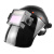 烧电焊防护面罩自动变光头戴式全脸氩弧焊工专用眼镜神器面具焊帽 黑FC-3智能变光送
