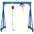 适用于龙门架起重小型吊车航吊龙门吊1/2/3葫芦移动吊架升降式工地吊机 加厚2T高3米X宽2.5米现货