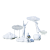定制适用不锈钢镂空云朵抽象人物玻璃钢雕塑金属铁艺网格园林景观装饰摆件 灰色 云朵组合4