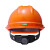 梅思安/MSA V-Gard-500 PE豪华型超爱戴帽衬 V型有孔安全帽施工建筑工地男女防撞头盔 橙色 1顶装 企业专享