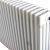 定制适用工程定制钢制三四五六柱弧管暖气片散热器集体供暖 钢四柱 自定义大小1