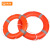 钢米 标准塑料抗洪防汛船用救生圈 CCS高品质4.3KG救生圈 橙色 个 1820079