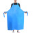 初构想加厚皮革防水防油围裙橡胶耐磨围裙20丝TPU围裙+袖套/蓝色