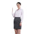 中神盾 V-109 女式衬衫修身韩版职业商务免烫衬衣 粉色斜纹 150-155/S (1-9件价格)