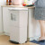 厨房双层垃圾分类垃圾桶智能感应厨余大容量日式干湿分离带盖 窄型32L按压[升级双内筒+小抽