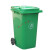 适用于 船用垃圾桶 户外垃圾桶大号分类240升塑料商用室外120工业 240L特厚桶带盖加强轮轴 默认绿