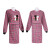 大杨8517彩棉双坐猫拉链罗口罩衣 1条 厨房餐厅工作服 清洁防污长袖围裙 粉红色 定制