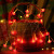 莞安 LED新年红灯笼灯串装饰灯节日彩灯闪灯氛围灯 福字/小红灯笼可选 6米40灯-三节带闪电池款