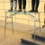 马凳折叠加厚升降脚手架多功能室内装修工程梯子刮腻子平台 (弹簧拉销升降)双支撑双拉绳180*30方管面
